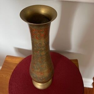 Large brass classic vase